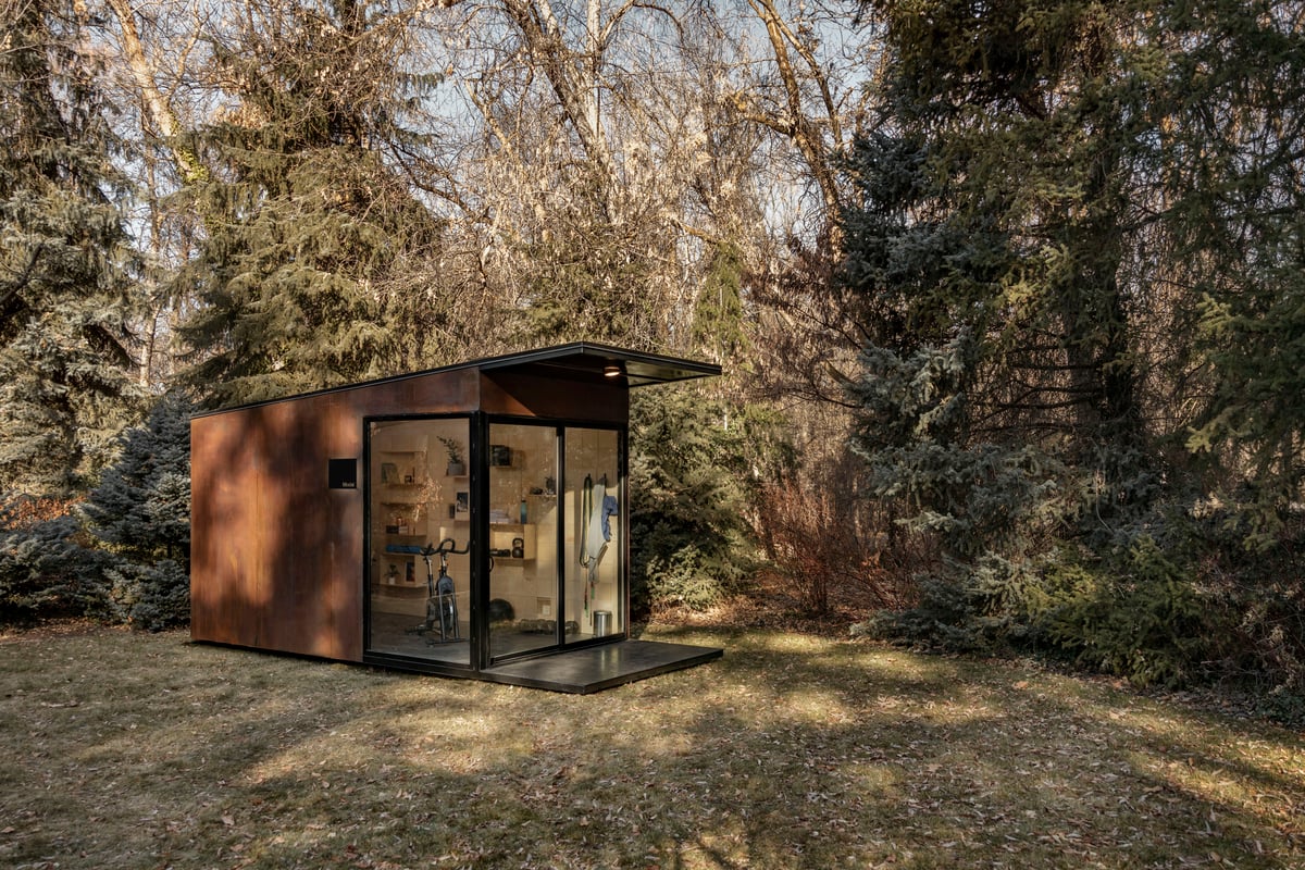 Modal Pod- home office in backyard